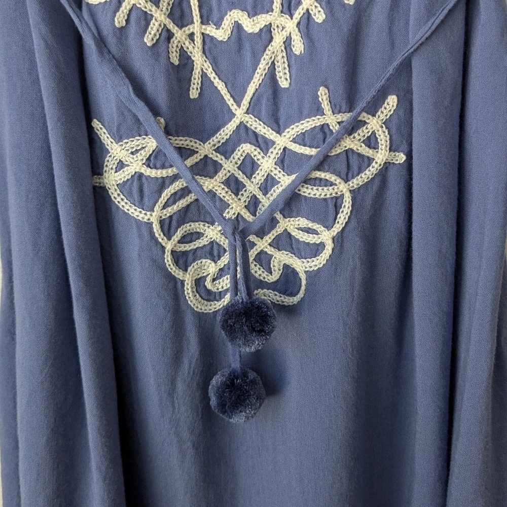 Poupette St Barth Off The Shoulder Embroidered Shift Dress - Picture 3 of 11